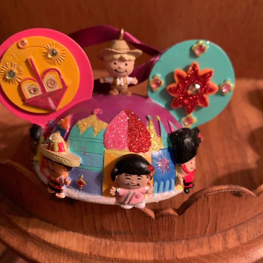 Disney Parks It’s a Small World Ears Hat Ornament - Picture 4 of 8